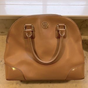 Cappuccino colored Tory Burch Satchel purse